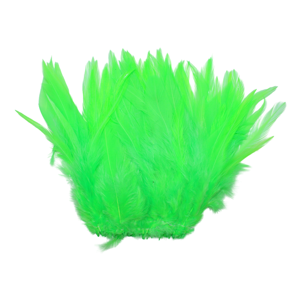 Strung Rooster Dyed Saddles - Long